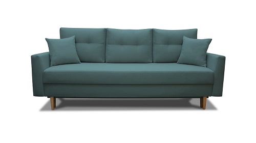 sofa rozkładana w stylu skandynawskim