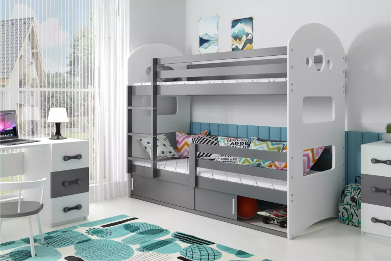łóżko piętrowe dla dzieci 80x160